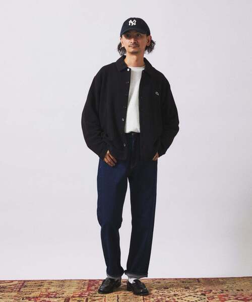JOURNAL STANDARD relume(ジャーナルスタンダード レリューム)の「クラフト デニム ナロー ストレート パンツ(デニムパンツ・メンズ・ブルー系その他/ネイビー/ブラック・MEDIUM/SMALL/LARGE)」の6枚目の写真