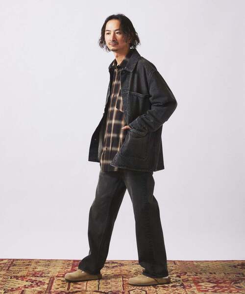 JOURNAL STANDARD relume(ジャーナルスタンダード レリューム)の「クラフト デニム ナロー ストレート パンツ(デニムパンツ・メンズ・ブルー系その他/ネイビー/ブラック・MEDIUM/SMALL/LARGE)」の9枚目の写真