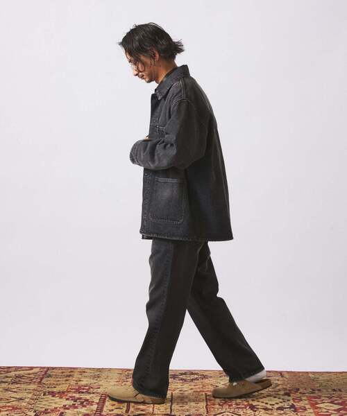 JOURNAL STANDARD relume(ジャーナルスタンダード レリューム)の「クラフト デニム ナロー ストレート パンツ(デニムパンツ・メンズ・ブルー系その他/ネイビー/ブラック・MEDIUM/SMALL/LARGE)」の10枚目の写真