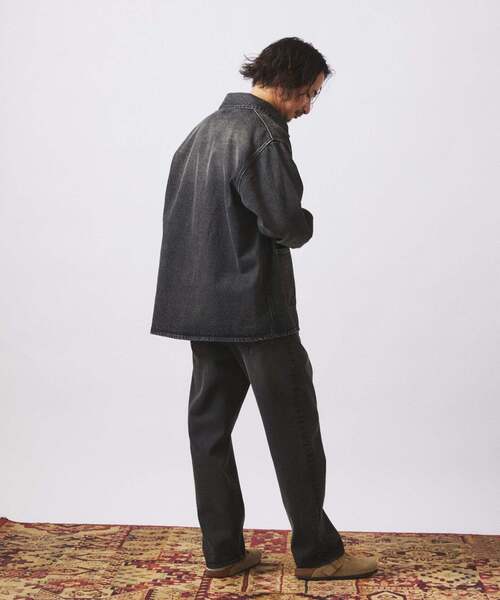 JOURNAL STANDARD relume(ジャーナルスタンダード レリューム)の「クラフト デニム ナロー ストレート パンツ(デニムパンツ・メンズ・ブルー系その他/ネイビー/ブラック・MEDIUM/SMALL/LARGE)」の11枚目の写真