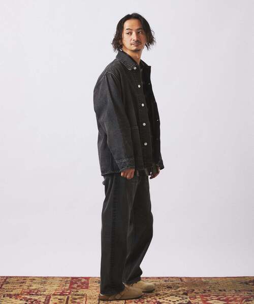 JOURNAL STANDARD relume(ジャーナルスタンダード レリューム)の「クラフト デニム ナロー ストレート パンツ(デニムパンツ・メンズ・ブルー系その他/ネイビー/ブラック・MEDIUM/SMALL/LARGE)」の12枚目の写真