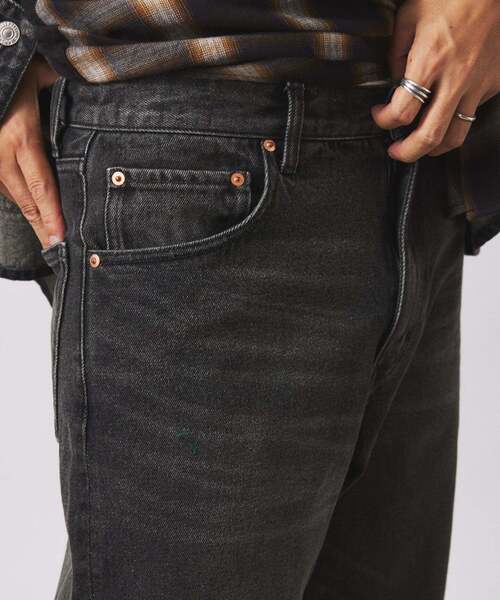 JOURNAL STANDARD relume(ジャーナルスタンダード レリューム)の「クラフト デニム ナロー ストレート パンツ(デニムパンツ・メンズ・ブルー系その他/ネイビー/ブラック・MEDIUM/SMALL/LARGE)」の20枚目の写真