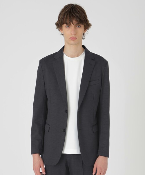 BLACK LABEL CRESTBRIDGE(ブラックレーベル・クレストブリッジ)の「ボンディングウールジャージージャケット(テーラードジャケット・メンズ・ネイビー/グレー系その他・L/M/XL/S)」の2枚目の写真