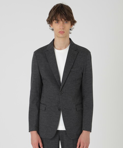 BLACK LABEL CRESTBRIDGE(ブラックレーベル・クレストブリッジ)の「ボンディングウールジャージージャケット(テーラードジャケット・メンズ・ネイビー/グレー系その他・L/M/XL/S)」の4枚目の写真