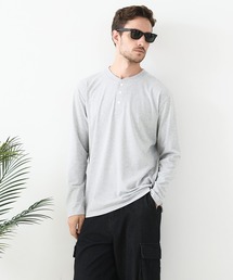 UNIIT | 【汗染みの目立ちにくいTシャツ ZEROSTAIN/ゼロステイン】ヘンリーネック ロンT 防汚 ＵＶカット(Tシャツ/カットソー)