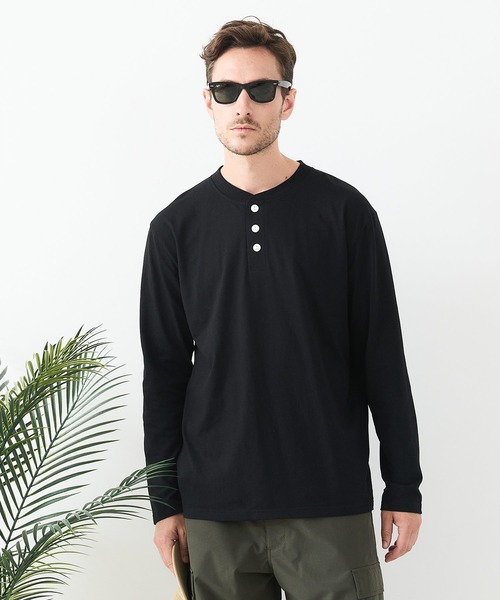 UNIIT(ユニット)の「【汗染みの目立ちにくいTシャツ ZEROSTAIN/ゼロステイン】ヘンリーネック ロンT 防汚 UVカット(Tシャツ/カットソー・メンズ・ホワイト/ブラック/杢グレー・X-LARGE/LARGE/MEDIUM)」の15枚目の写真