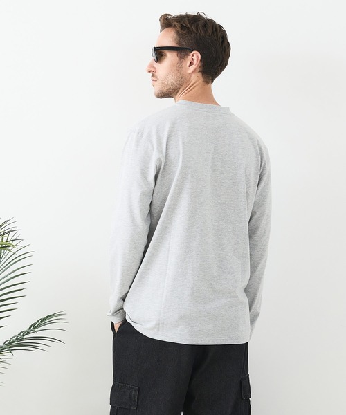 UNIIT(ユニット)の「【汗染みの目立ちにくいTシャツ ZEROSTAIN/ゼロステイン】ヘンリーネック ロンT 防汚 UVカット(Tシャツ/カットソー・メンズ・ホワイト/ブラック/杢グレー・X-LARGE/LARGE/MEDIUM)」の19枚目の写真