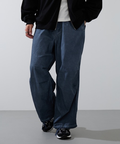 ARMY TWILL(アーミーツイル)の「【ARMY TWILL】ムラ染め加工 オーバーパンツ AM-2615003(その他パンツ・メンズ・チャコールグレー/ネイビー・L/M)」の1枚目の写真