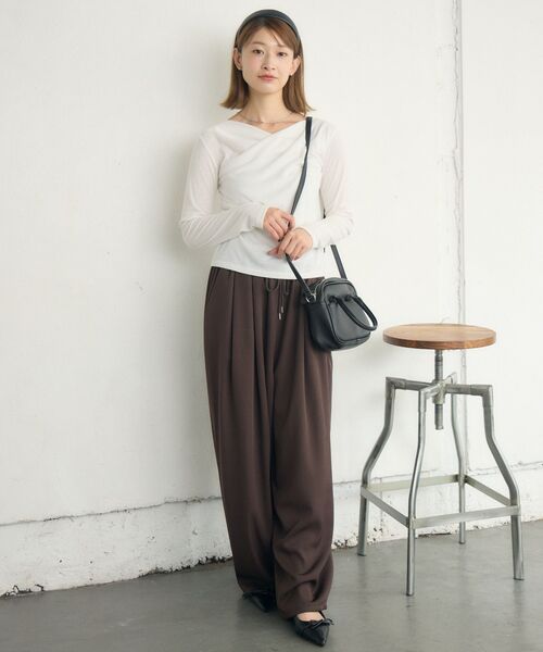 RETRO GIRL（レトロガール）の「スクエアショルダーバッグ（ショルダーバッグ・レディース・ブラック/レッド/ブラウン・ONE SIZE）」の12枚目の写真