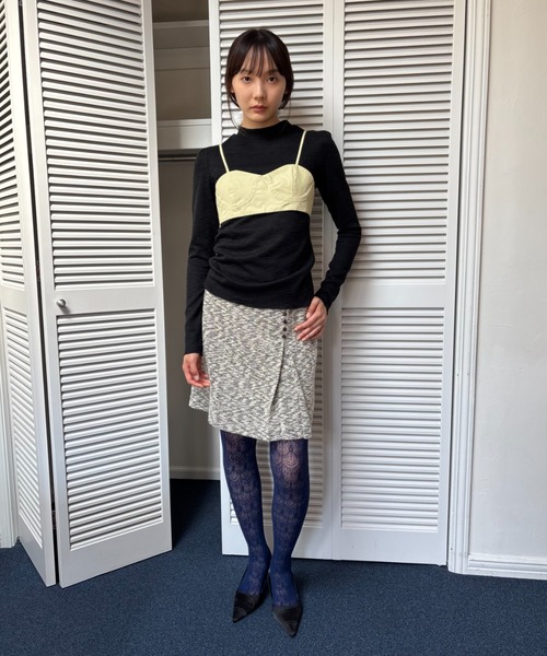 FUULLY STUDIO（フーリィーステューディオ）の「ジャガードスカート（スカート・レディース・アイボリー/ブラック・FREE）」の21枚目の写真