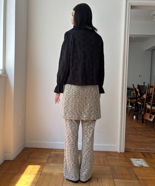 FUULLY STUDIO（フーリィーステューディオ）の「ジャガードスカート（スカート・レディース・アイボリー/ブラック・FREE）」の12枚目の写真