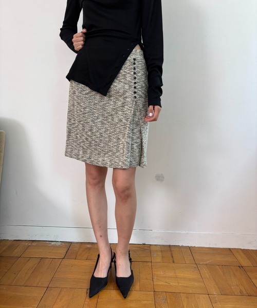 FUULLY STUDIO（フーリィーステューディオ）の「ジャガードスカート（スカート・レディース・アイボリー/ブラック・FREE）」の8枚目の写真