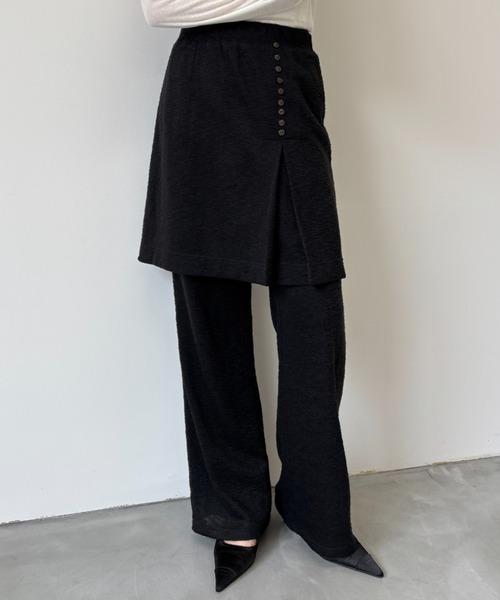 FUULLY STUDIO（フーリィーステューディオ）の「ジャガードスカート（スカート・レディース・アイボリー/ブラック・FREE）」の7枚目の写真