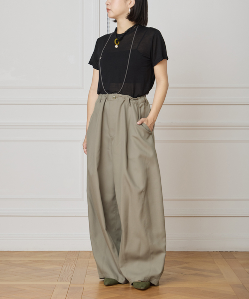 IENA LA BOUCLE ブライトギャバイージーバルーンパンツ（その他パンツ