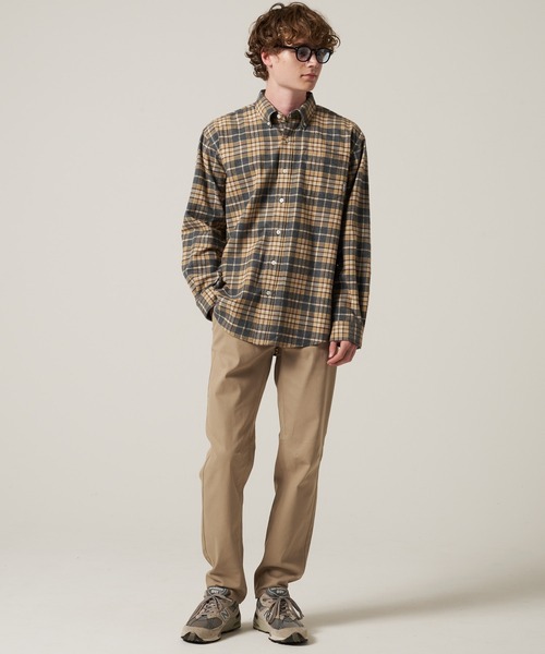 Eddie Bauer（エディーバウアー）の「フェイバリット フランネルシャツ（シャツ/ブラウス・メンズ・ホワイト系/ブラウン系/ベージュ系/ネイビー系/ワイン系/オレンジ系・M/L/XL/XXL/S）」の22枚目の写真