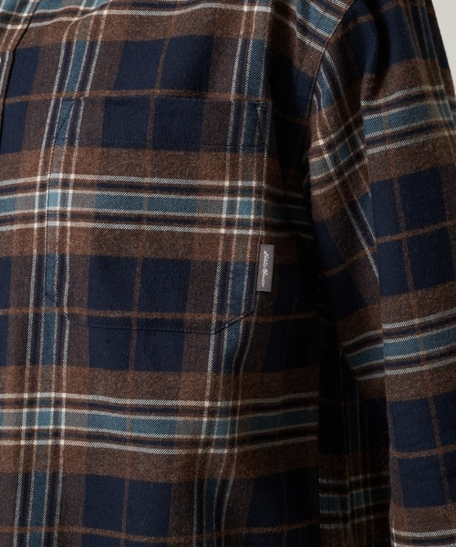 Eddie Bauer（エディーバウアー）の「フェイバリット フランネルシャツ（シャツ/ブラウス・メンズ・ホワイト系/ブラウン系/ベージュ系/ネイビー系/ワイン系/オレンジ系・M/L/XL/XXL/S）」の7枚目の写真