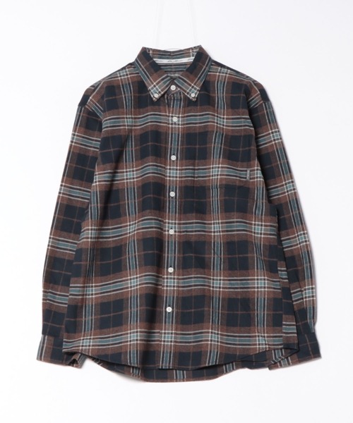 Eddie Bauer（エディーバウアー）の「フェイバリット フランネルシャツ（シャツ/ブラウス・メンズ・ホワイト系/ブラウン系/ベージュ系/ネイビー系/ワイン系/オレンジ系・M/L/XL/XXL/S）」の13枚目の写真