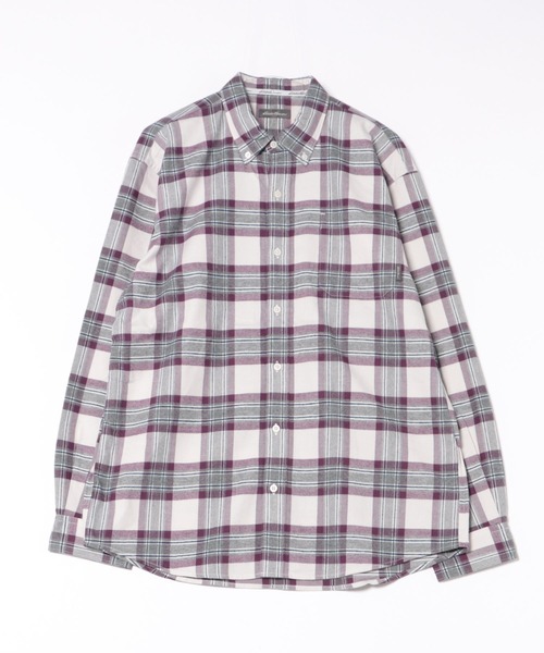 Eddie Bauer（エディーバウアー）の「フェイバリット フランネルシャツ（シャツ/ブラウス・メンズ・ホワイト系/ブラウン系/ベージュ系/ネイビー系/ワイン系/オレンジ系・M/L/XL/XXL/S）」の16枚目の写真