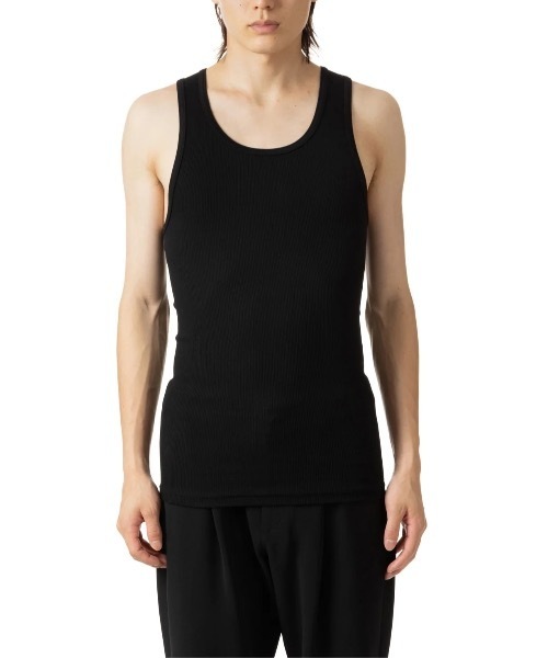 ATTACHMENT(アタッチメント)の「【LIMITED】PACK チューブタンクトップ / PACK TUBE RIB TANK TOP(Tシャツ/カットソー・メンズ・ホワイト/ブラック・1/3)」の1枚目の写真