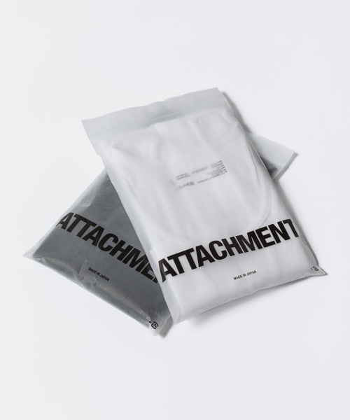 ATTACHMENT(アタッチメント)の「【LIMITED】PACK チューブタンクトップ / PACK TUBE RIB TANK TOP(Tシャツ/カットソー・メンズ・ホワイト/ブラック・1/3)」の3枚目の写真