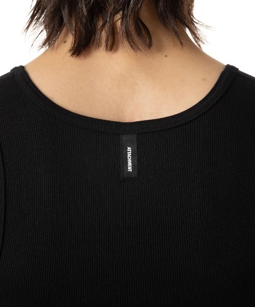 ATTACHMENT(アタッチメント)の「【LIMITED】PACK チューブタンクトップ / PACK TUBE RIB TANK TOP(Tシャツ/カットソー・メンズ・ホワイト/ブラック・1/3)」の8枚目の写真