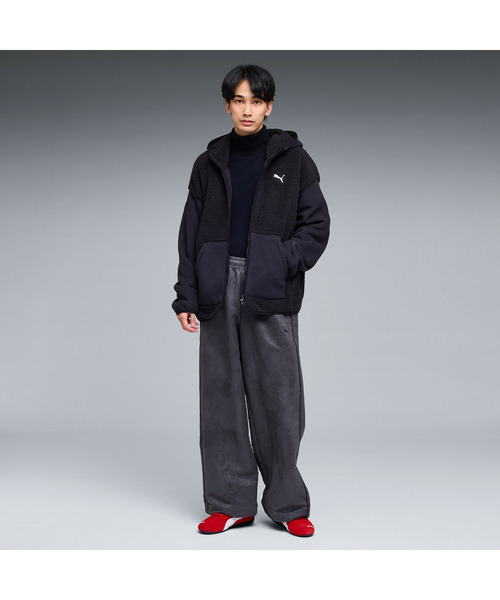 PUMA（プーマ）の「PUMA プーマ メンズ ESS ELEVATED リラックスド フルジップ シェルパー フーディ（パーカー・メンズ・ブラック/ダークグリーン/ベージュ系その他・X-LARGE/XX-LARGE/SMALL/LARGE/MEDIUM）」の11枚目の写真