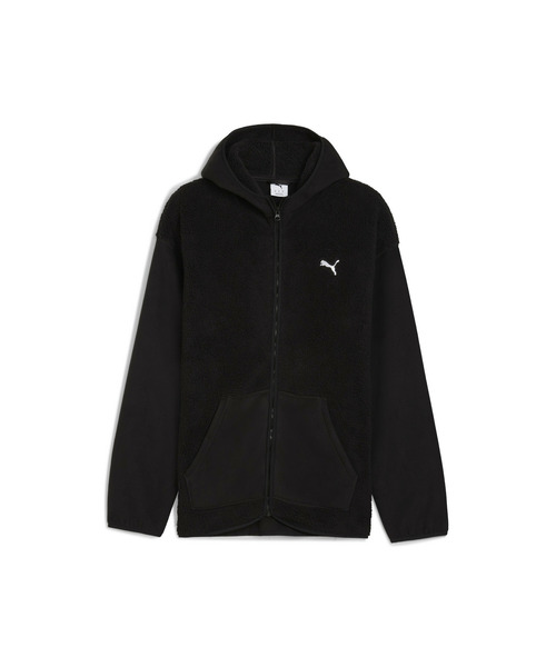 PUMA（プーマ）の「PUMA プーマ メンズ ESS ELEVATED リラックスド フルジップ シェルパー フーディ（パーカー・メンズ・ブラック/ダークグリーン/ベージュ系その他・X-LARGE/XX-LARGE/SMALL/LARGE/MEDIUM）」の12枚目の写真