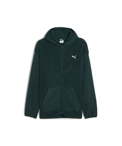 PUMA（プーマ）の「PUMA プーマ メンズ ESS ELEVATED リラックスド フルジップ シェルパー フーディ（パーカー・メンズ・ブラック/ダークグリーン/ベージュ系その他・X-LARGE/XX-LARGE/SMALL/LARGE/MEDIUM）」の22枚目の写真