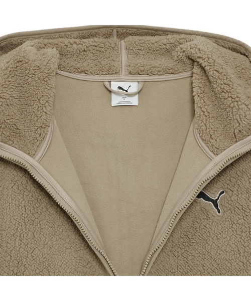 PUMA(プーマ)の「PUMA プーマ メンズ ESS ELEVATED リラックスド フルジップ シェルパー フーデ(パーカー・メンズ・ブラック/ダークグリーン/ベージュ系その他・X-LARGE/XX-LARGE/SMALL/LARGE/MEDIUM)」の21枚目の写真