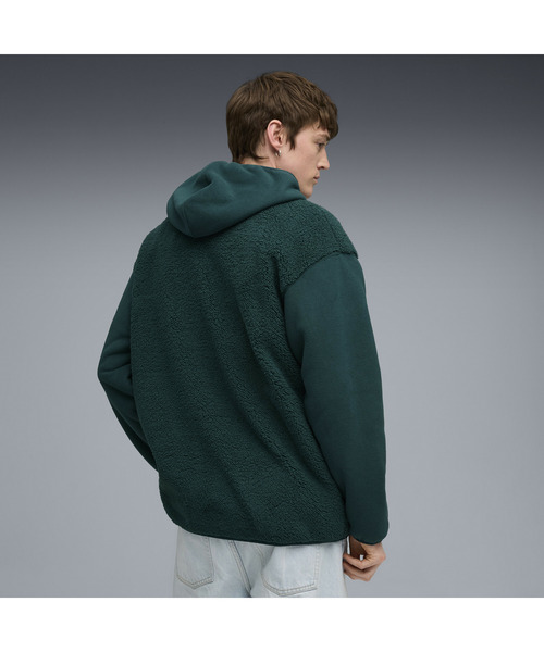 PUMA(プーマ)の「PUMA プーマ メンズ ESS ELEVATED リラックスド フルジップ シェルパー フーデ(パーカー・メンズ・ブラック/ダークグリーン/ベージュ系その他・X-LARGE/XX-LARGE/SMALL/LARGE/MEDIUM)」の20枚目の写真