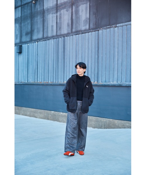 PUMA（プーマ）の「PUMA プーマ メンズ ESS ELEVATED リラックスド フルジップ シェルパー フーディ（パーカー・メンズ・ブラック/ダークグリーン/ベージュ系その他・X-LARGE/XX-LARGE/SMALL/LARGE/MEDIUM）」の7枚目の写真