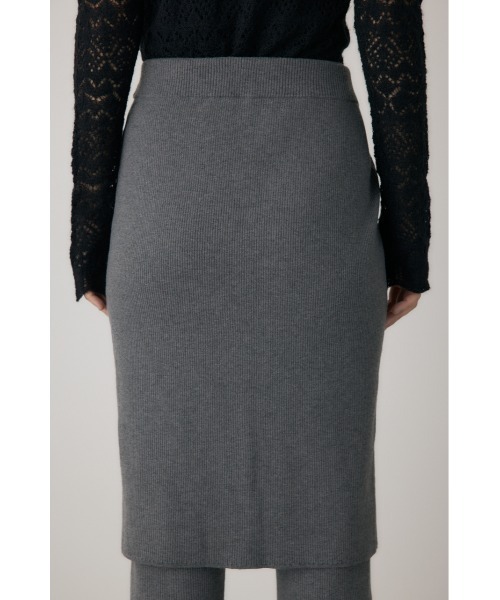 crie conforto（クリーコンフォルト）の「リブニットスカートパンツ 秋服 / 2枚セット（スカート・レディース・グレー/ブラック・FREE）」の19枚目の写真