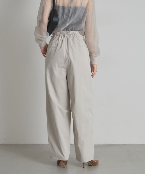 &. NOSTALGIA（アンドドットノスタルジア）の「タフタワイドカーブパンツ（その他パンツ・レディース・アイボリー/グレー・M）」の10枚目の写真