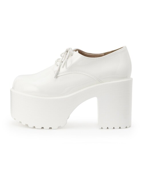 cs T&P(シーエスティーアンドピー)の「厚底レースアップマニッシュパンプス(パンプス・レディース・ダークブラウン系1/ホワイト系2/ブラック系1・L/LL/M/S)」の16枚目の写真