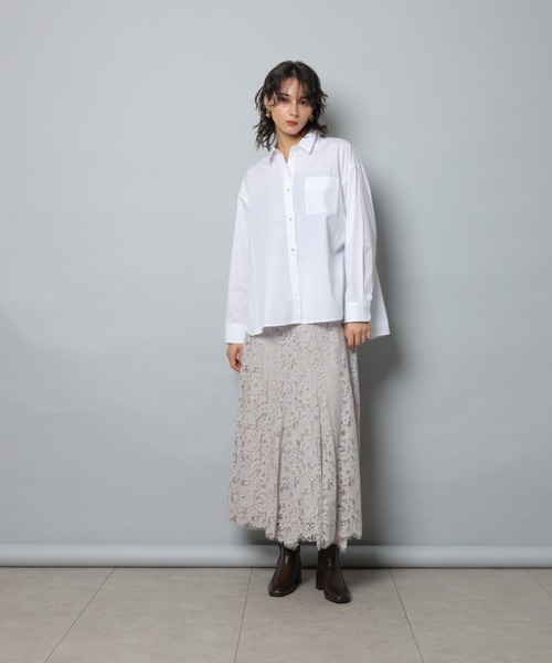 CADUNE（カデュネ）の「ベーシックシャツ（シャツ/ブラウス・レディース・ホワイト・36/38）」の8枚目の写真