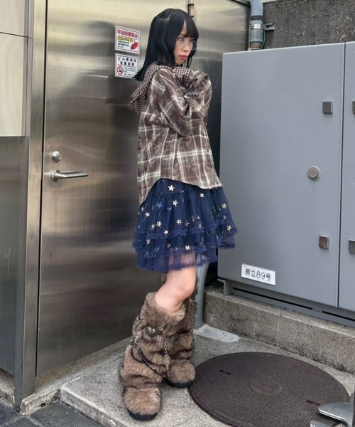 Candy Stripper(キャンディストリッパー)の「STAR GLITTER TULLE スカート(スカート・レディース・ピンク/ネイビー/オフホワイト・FREE)」の17枚目の写真