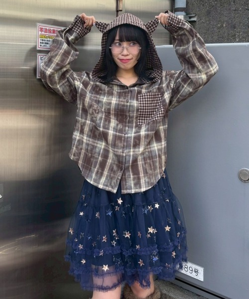 Candy Stripper(キャンディストリッパー)の「STAR GLITTER TULLE スカート(スカート・レディース・ピンク/ネイビー/オフホワイト・FREE)」の14枚目の写真