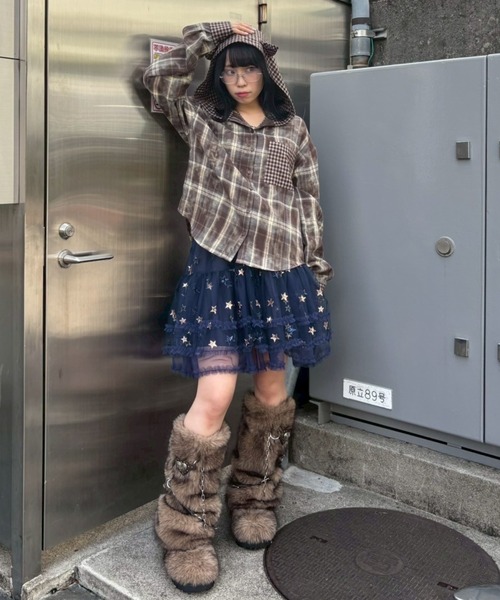 Candy Stripper(キャンディストリッパー)の「STAR GLITTER TULLE スカート(スカート・レディース・ピンク/ネイビー/オフホワイト・FREE)」の18枚目の写真