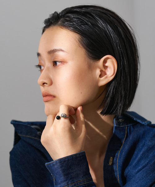 collex（コレックス）の「【dignif】天然石コンビリング（リング・レディース・シルバー/ゴールド・フリー）」の9枚目の写真