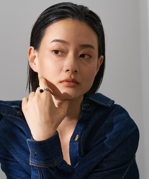 collex（コレックス）の「【dignif】天然石コンビリング（リング・レディース・シルバー/ゴールド・フリー）」の10枚目の写真