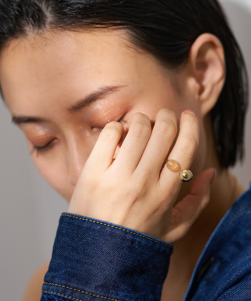 collex（コレックス）の「【dignif】天然石コンビリング（リング・レディース・シルバー/ゴールド・フリー）」の13枚目の写真