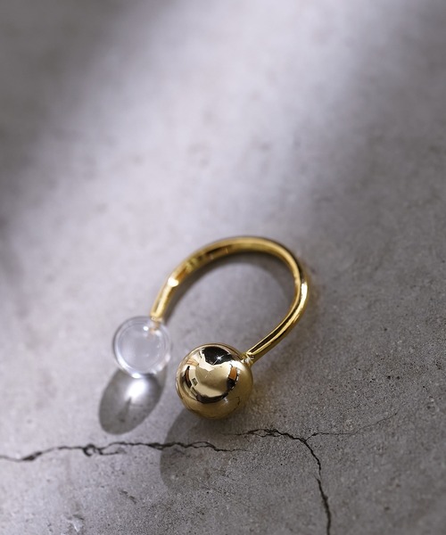 collex（コレックス）の「【dignif】天然石コンビリング（リング・レディース・シルバー/ゴールド・フリー）」の2枚目の写真