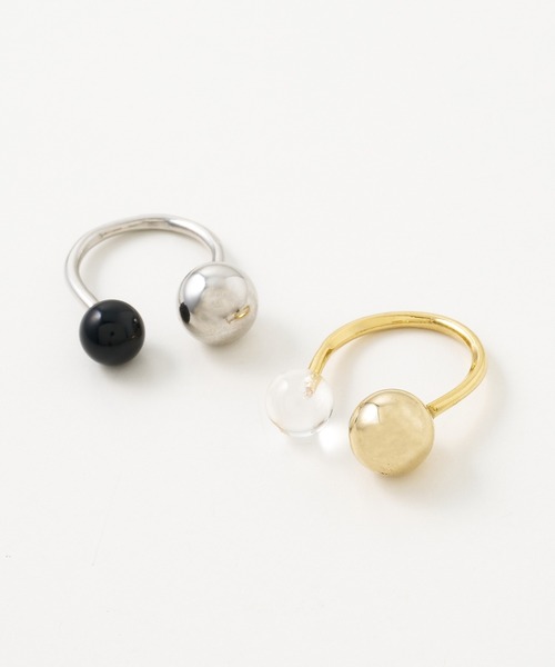 collex（コレックス）の「【dignif】天然石コンビリング（リング・レディース・シルバー/ゴールド・フリー）」の4枚目の写真