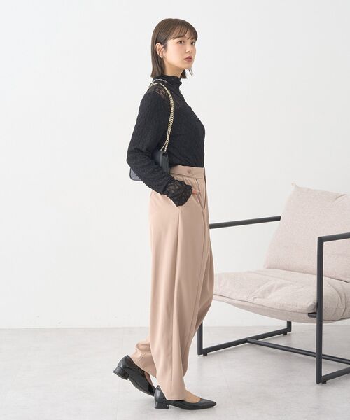 earth music&ecology（アースミュージックアンドエコロジー）の「【吸湿発熱】あったかフェミニンインナー（ハイネック）（Tシャツ/カットソー・レディース・ライトグレー/ブラック/ホワイト系その他2/オフホワイト・S/M）」の13枚目の写真