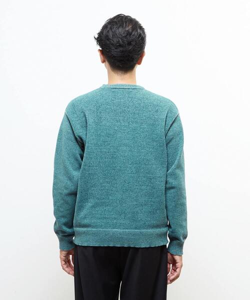 MEN'S MELROSE(メンズメルローズ)の「ライトモールクルーネックニット(ニット/セーター・メンズ・ボルドー/ライトグレー/ブルーグリーン/ブラック・3/2/4)」の15枚目の写真