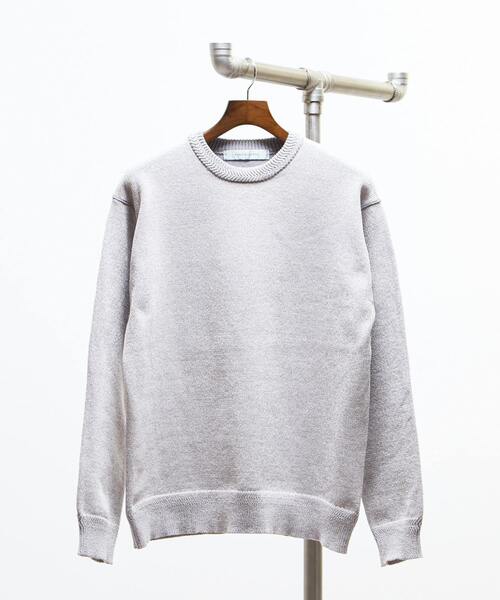 MEN'S MELROSE(メンズメルローズ)の「ライトモールクルーネックニット(ニット/セーター・メンズ・ボルドー/ライトグレー/ブルーグリーン/ブラック・3/2/4)」の20枚目の写真
