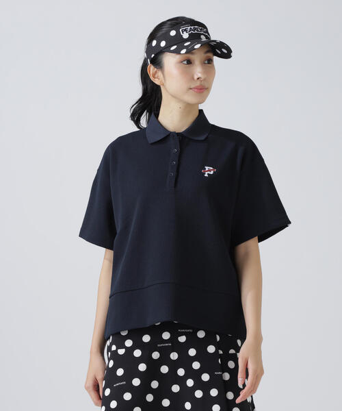 PEARLY GATES(パーリーゲイツ)の「【PEARLY GATES】アクセンシャルゼブラワッフル半袖ポロシャツ(ポロシャツ・レディース・ホワイト/ネイビー・SMALL/LARGE/MEDIUM)」の13枚目の写真