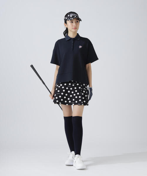 PEARLY GATES(パーリーゲイツ)の「【PEARLY GATES】アクセンシャルゼブラワッフル半袖ポロシャツ(ポロシャツ・レディース・ホワイト/ネイビー・SMALL/LARGE/MEDIUM)」の14枚目の写真