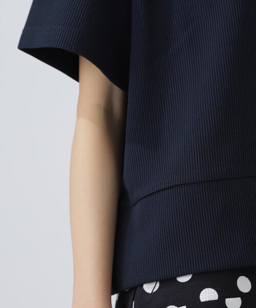 PEARLY GATES(パーリーゲイツ)の「【PEARLY GATES】アクセンシャルゼブラワッフル半袖ポロシャツ(ポロシャツ・レディース・ホワイト/ネイビー・SMALL/LARGE/MEDIUM)」の19枚目の写真