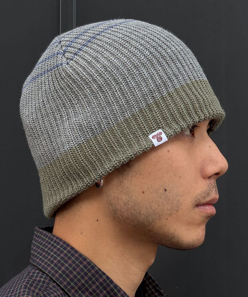 SAYHELLO(セイハロー)の「SAYHELLO / セイハロー Old Boy Knited Cap(ニットキャップ/ビーニー・メンズ・チャコールグレー/グレー・FREE)」の1枚目の写真